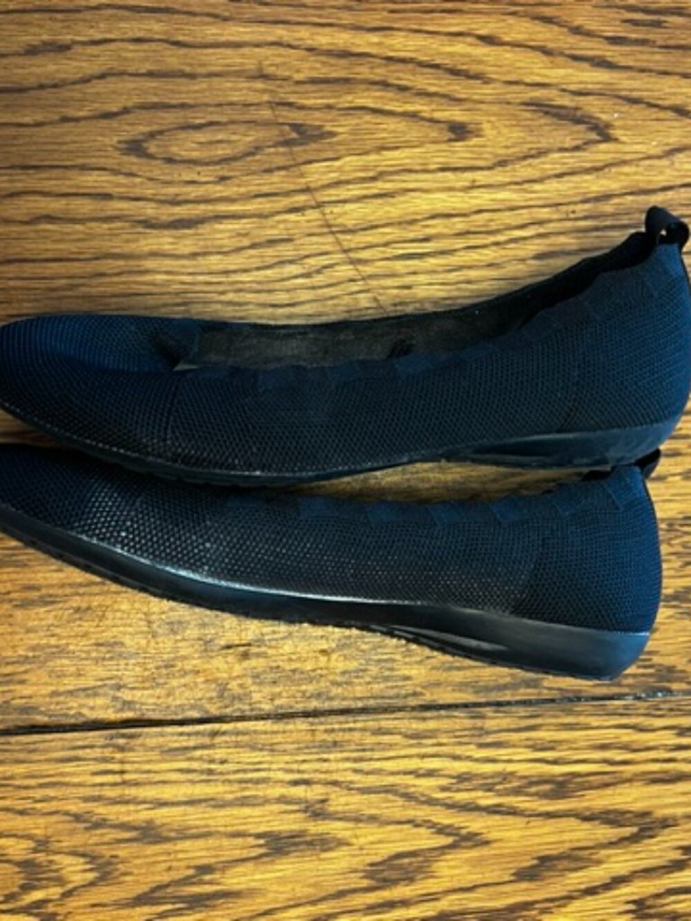 Women's London Fog Collection flat Shoe, Black, Size 7W, Textile upper, Ex Cond! - Picture 3 of 7